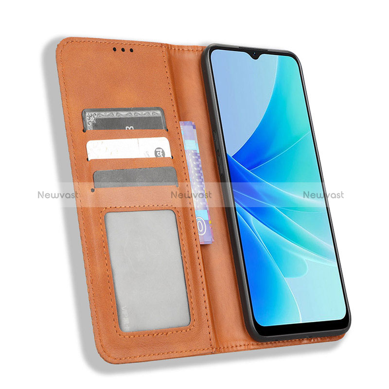 Leather Case Stands Flip Cover Holder BY4 for Oppo A57 4G