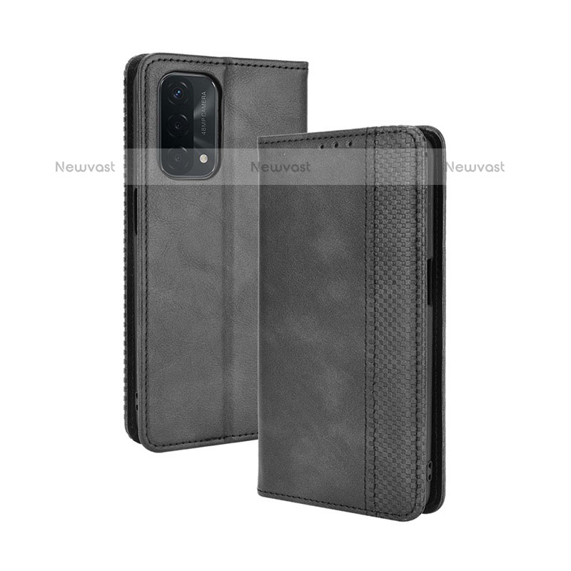 Leather Case Stands Flip Cover Holder BY4 for Oppo A93 5G