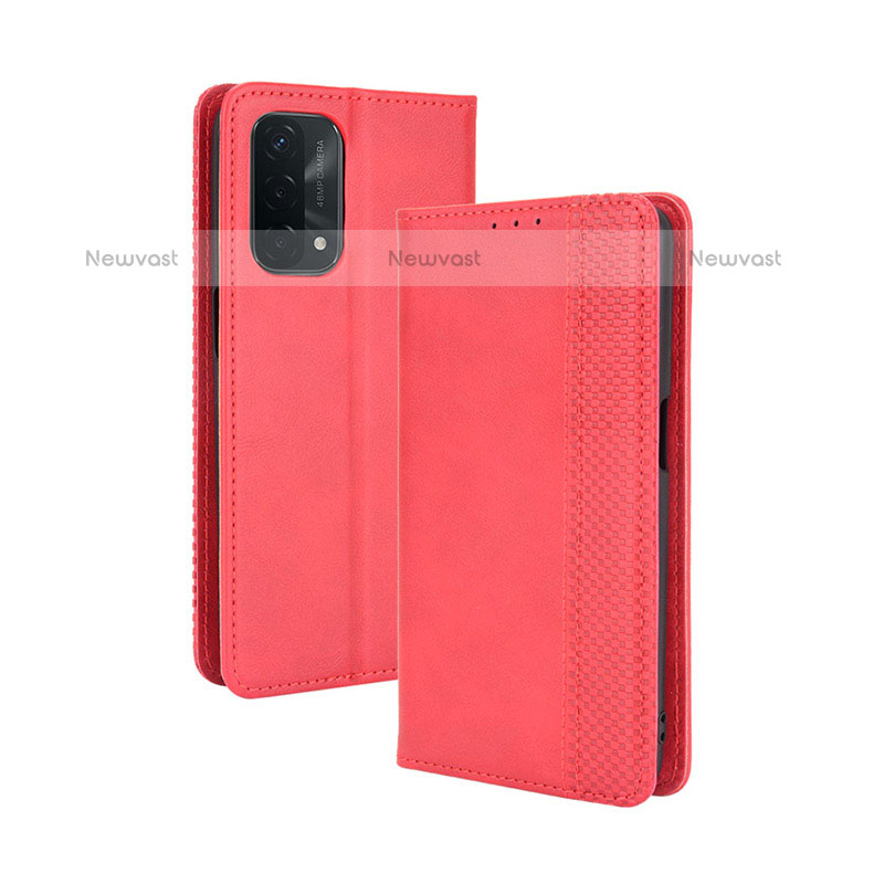 Leather Case Stands Flip Cover Holder BY4 for Oppo A93 5G