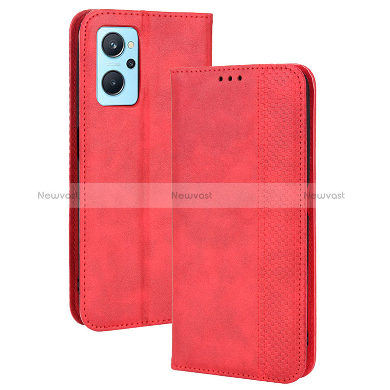 Leather Case Stands Flip Cover Holder BY4 for Oppo A96 4G