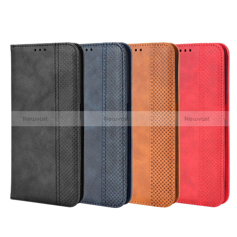 Leather Case Stands Flip Cover Holder BY4 for Oppo A96 4G