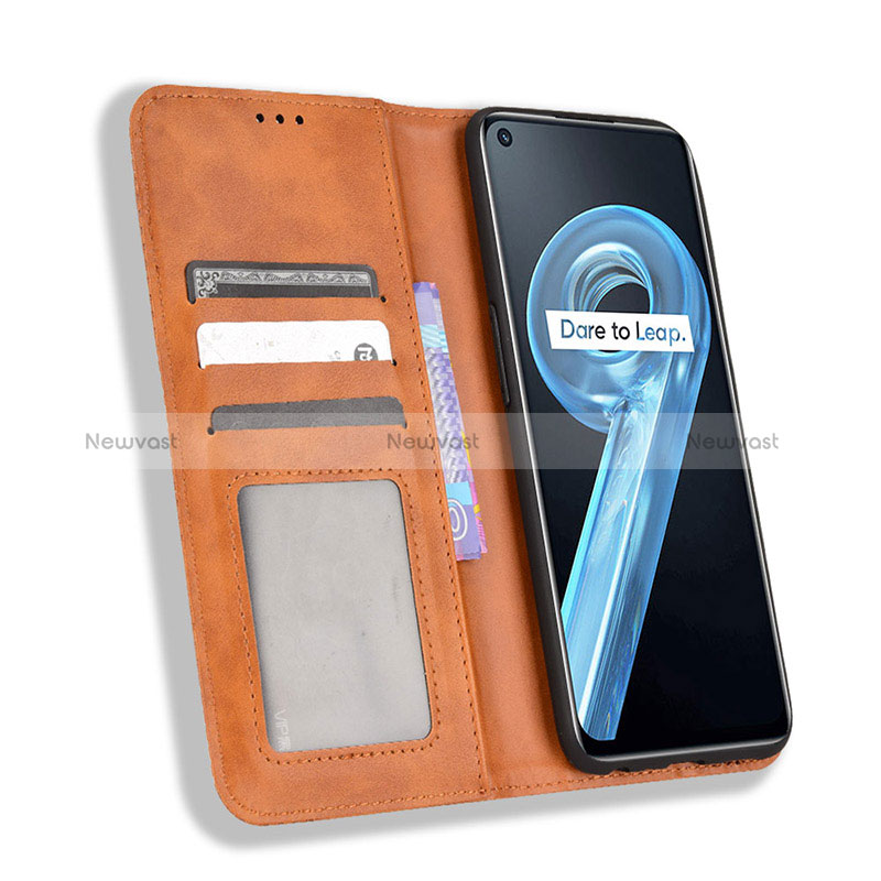 Leather Case Stands Flip Cover Holder BY4 for Oppo A96 4G