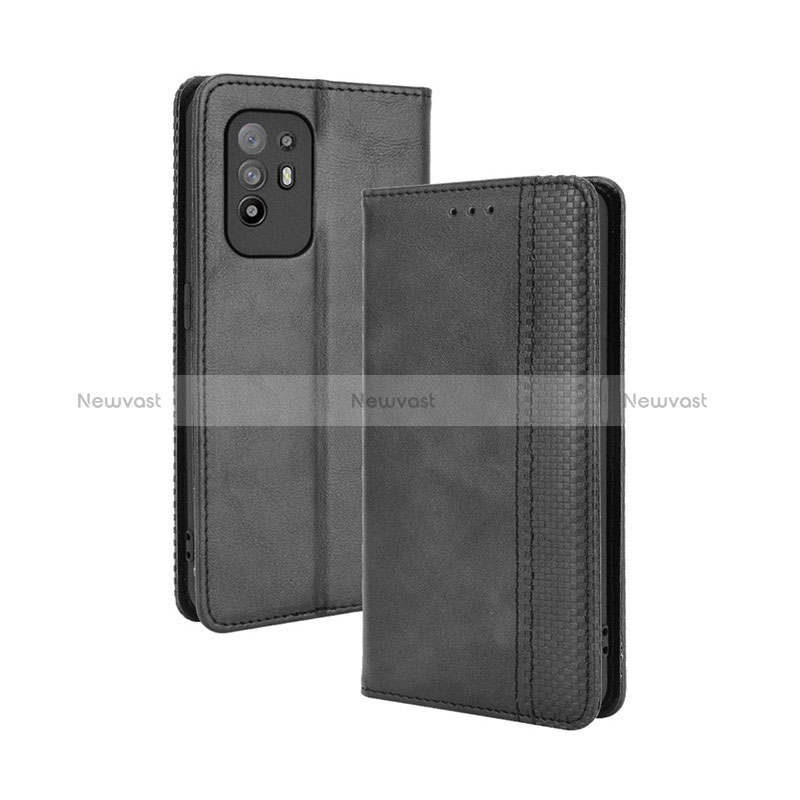 Leather Case Stands Flip Cover Holder BY4 for Oppo Reno5 Z 5G