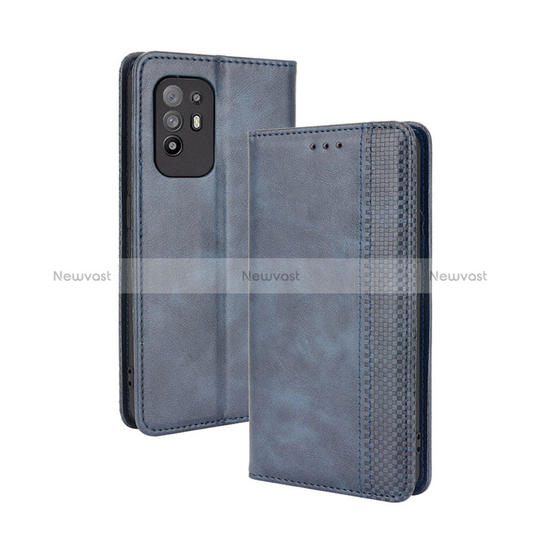 Leather Case Stands Flip Cover Holder BY4 for Oppo Reno5 Z 5G