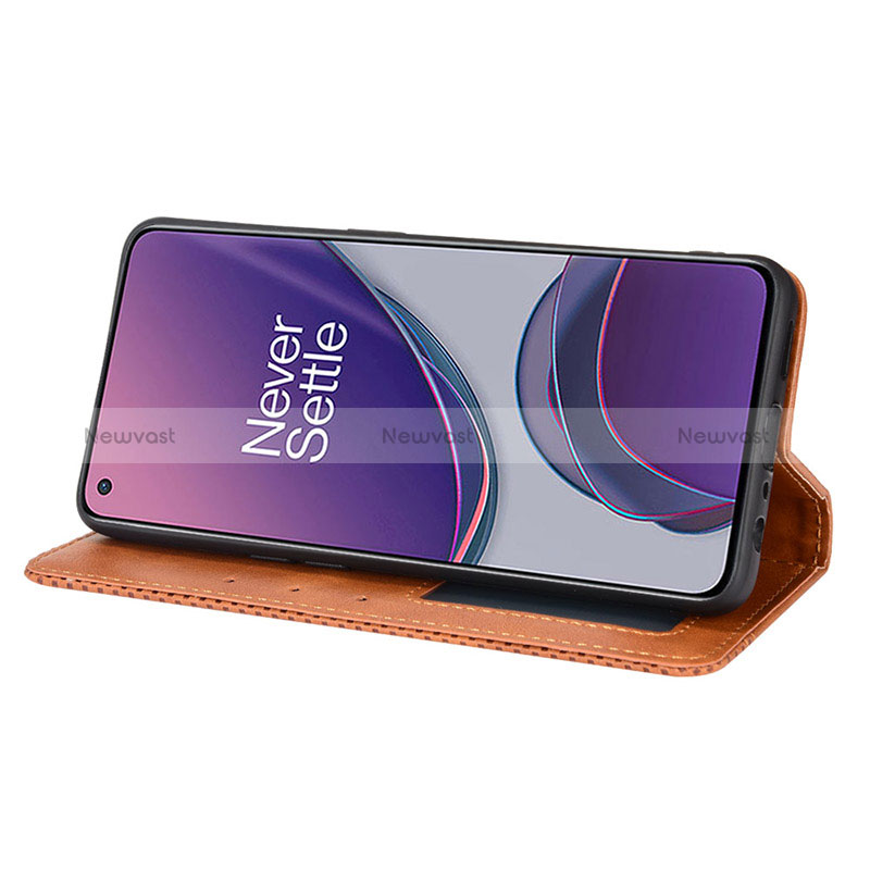 Leather Case Stands Flip Cover Holder BY4 for Oppo Reno8 Z 5G