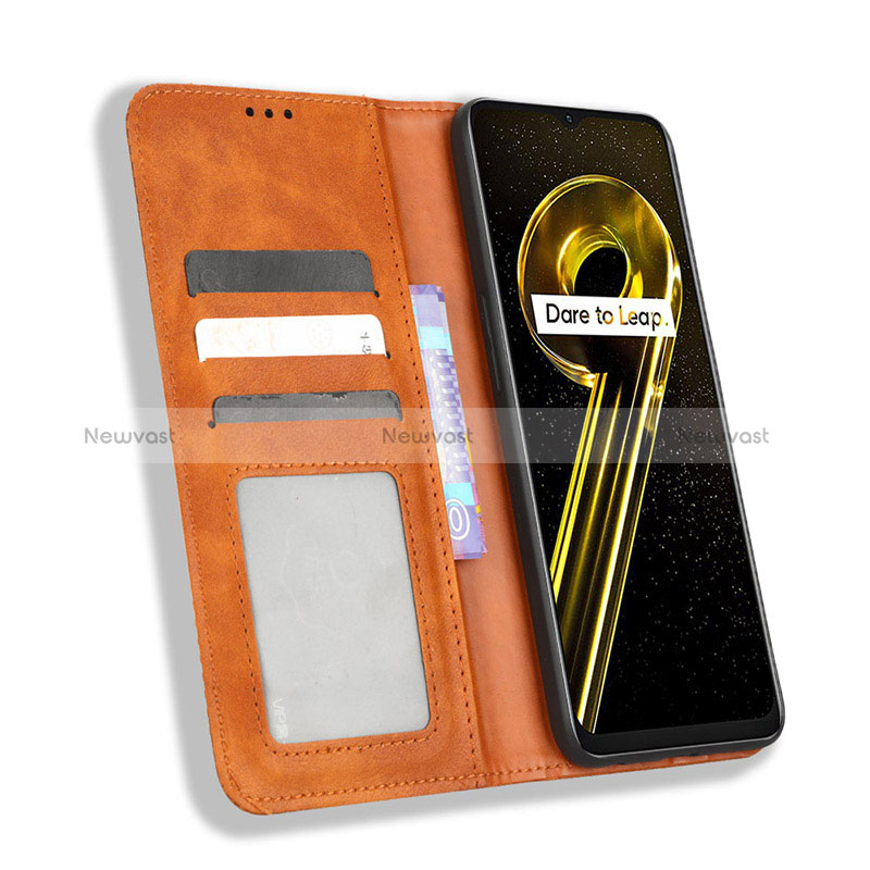 Leather Case Stands Flip Cover Holder BY4 for Realme 10 5G