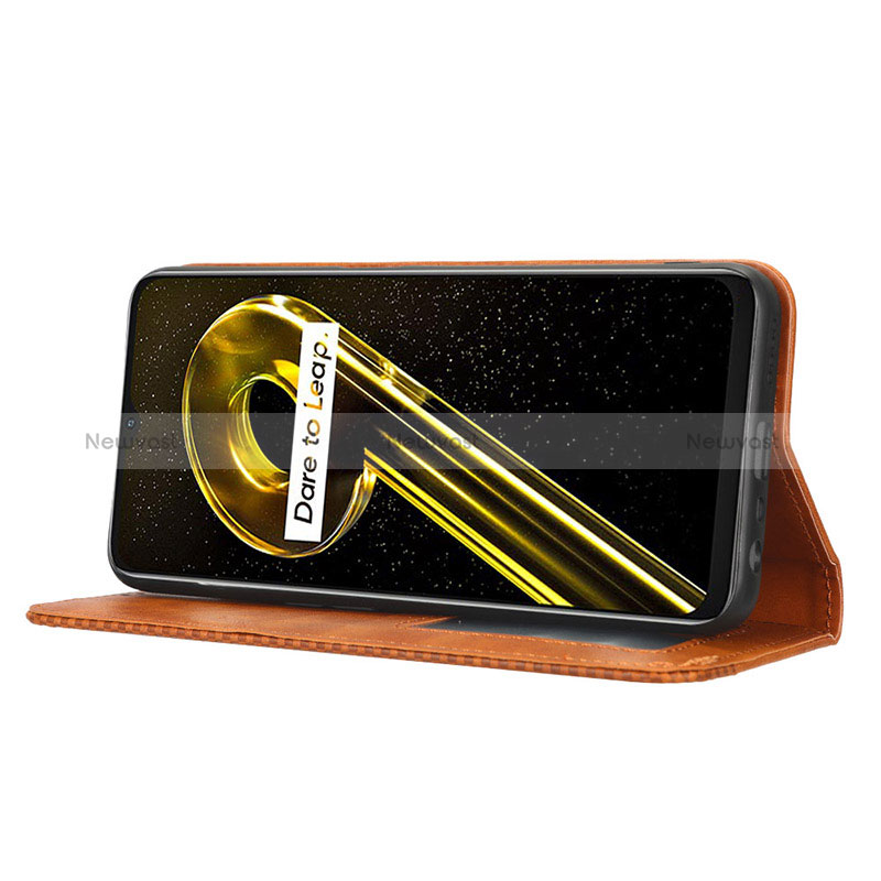 Leather Case Stands Flip Cover Holder BY4 for Realme 10 5G