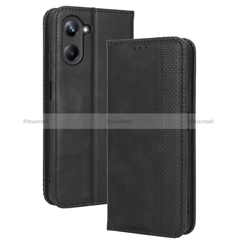 Leather Case Stands Flip Cover Holder BY4 for Realme 10 Pro 5G