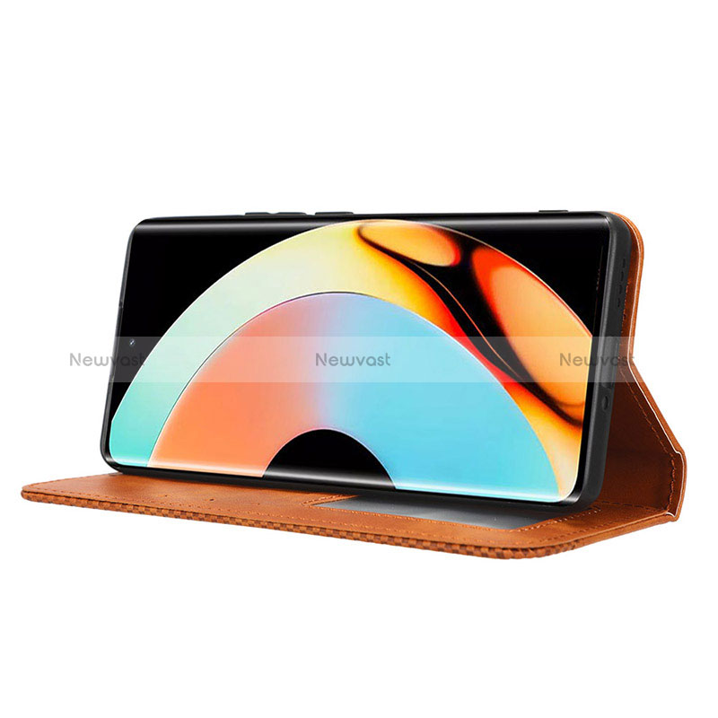 Leather Case Stands Flip Cover Holder BY4 for Realme 10 Pro+ Plus 5G