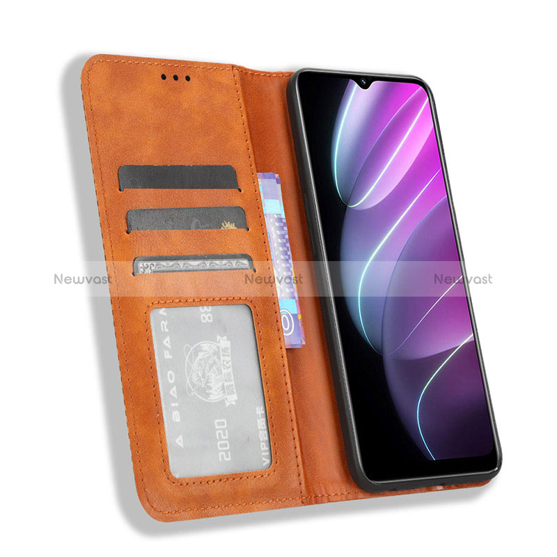 Leather Case Stands Flip Cover Holder BY4 for Realme 10S 5G