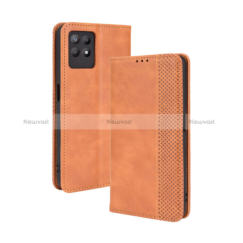 Leather Case Stands Flip Cover Holder BY4 for Realme 8i