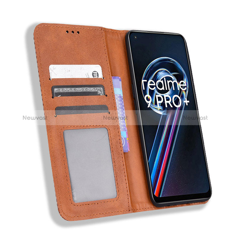 Leather Case Stands Flip Cover Holder BY4 for Realme 9 Pro 5G