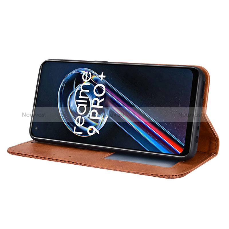 Leather Case Stands Flip Cover Holder BY4 for Realme 9 Pro 5G