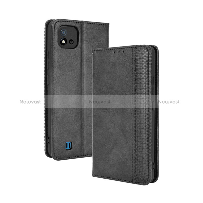 Leather Case Stands Flip Cover Holder BY4 for Realme C11 (2021)