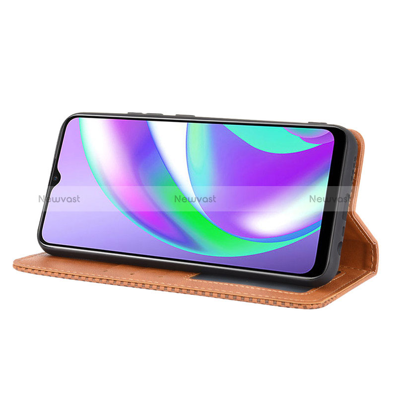 Leather Case Stands Flip Cover Holder BY4 for Realme C25S