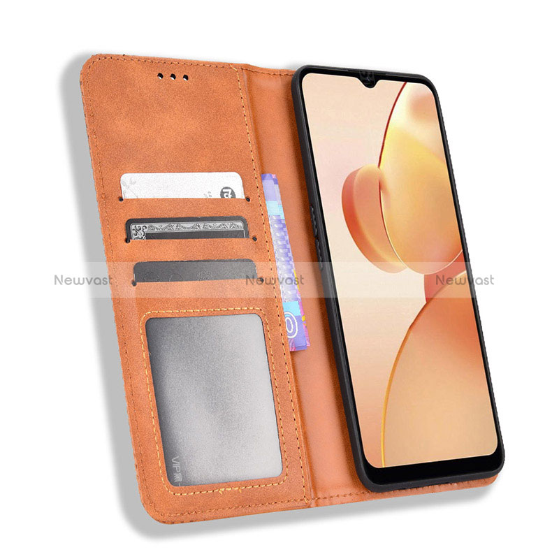 Leather Case Stands Flip Cover Holder BY4 for Realme C31