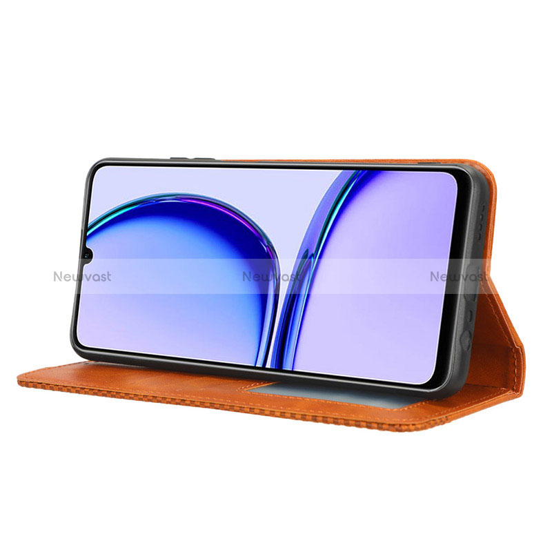 Leather Case Stands Flip Cover Holder BY4 for Realme C51