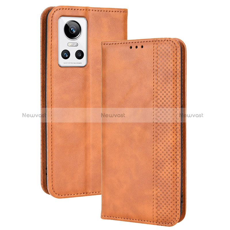 Leather Case Stands Flip Cover Holder BY4 for Realme GT Neo3 5G