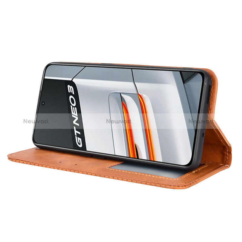 Leather Case Stands Flip Cover Holder BY4 for Realme GT Neo3 5G