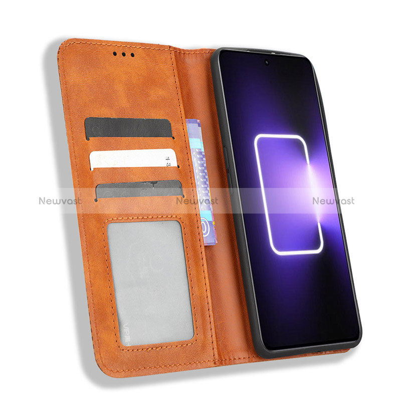 Leather Case Stands Flip Cover Holder BY4 for Realme GT5 5G