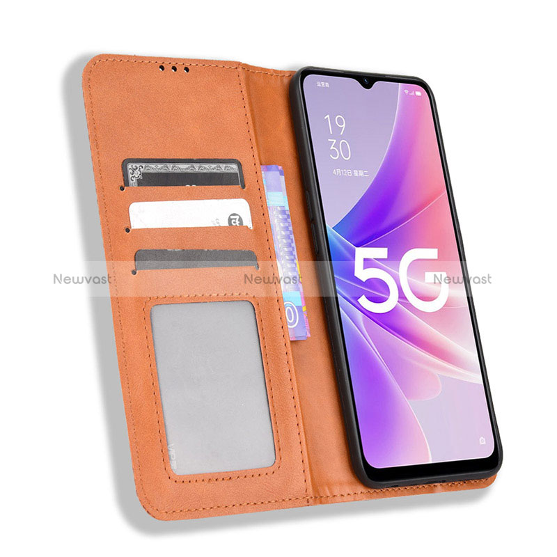 Leather Case Stands Flip Cover Holder BY4 for Realme V23 5G