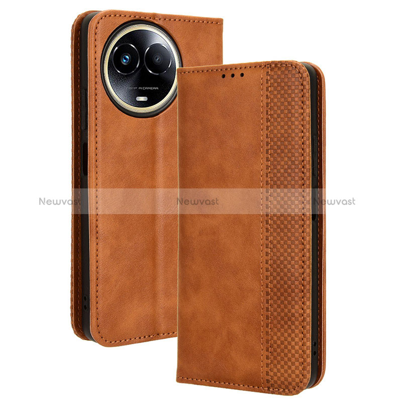 Leather Case Stands Flip Cover Holder BY4 for Realme V50s 5G