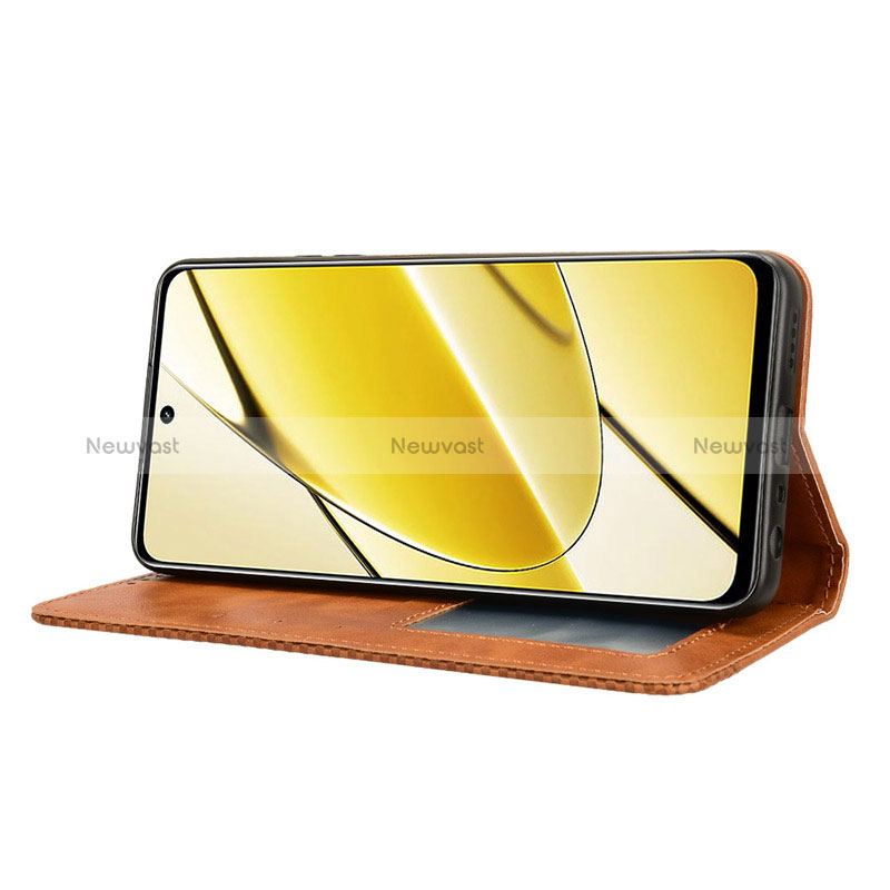 Leather Case Stands Flip Cover Holder BY4 for Realme V50s 5G