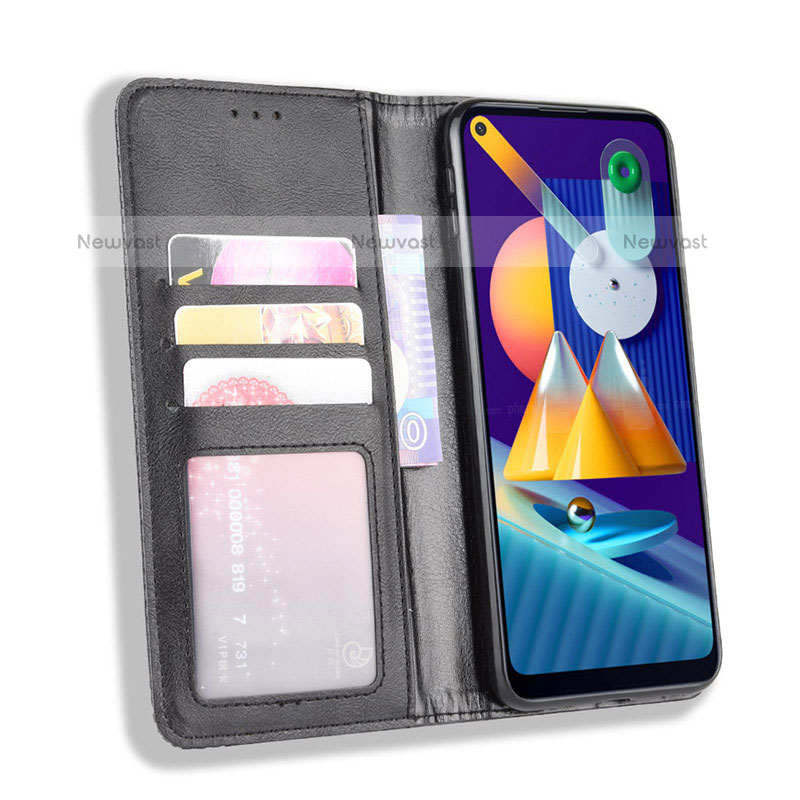 Leather Case Stands Flip Cover Holder BY4 for Samsung Galaxy A11