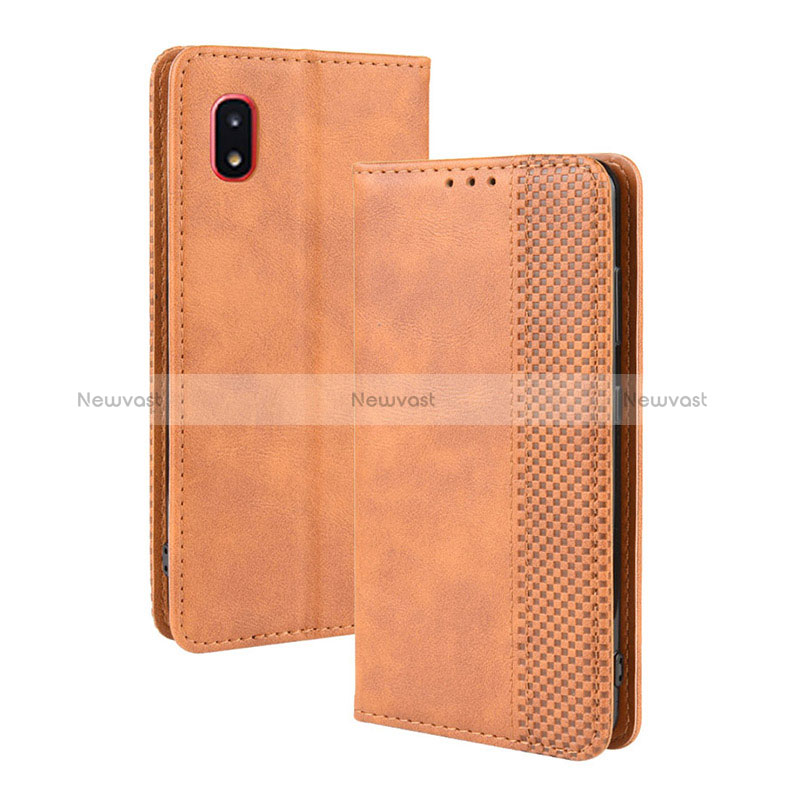 Leather Case Stands Flip Cover Holder BY4 for Samsung Galaxy A21 SC-42A