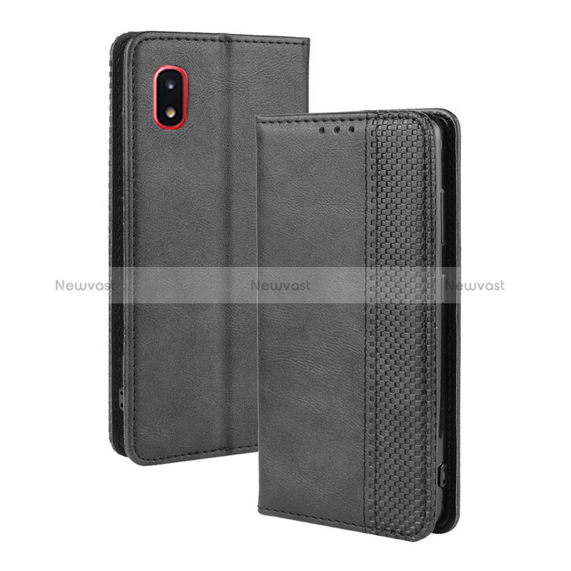 Leather Case Stands Flip Cover Holder BY4 for Samsung Galaxy A21 SC-42A