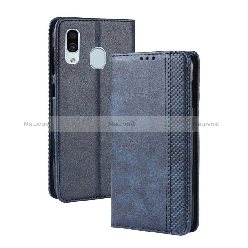 Leather Case Stands Flip Cover Holder BY4 for Samsung Galaxy A30