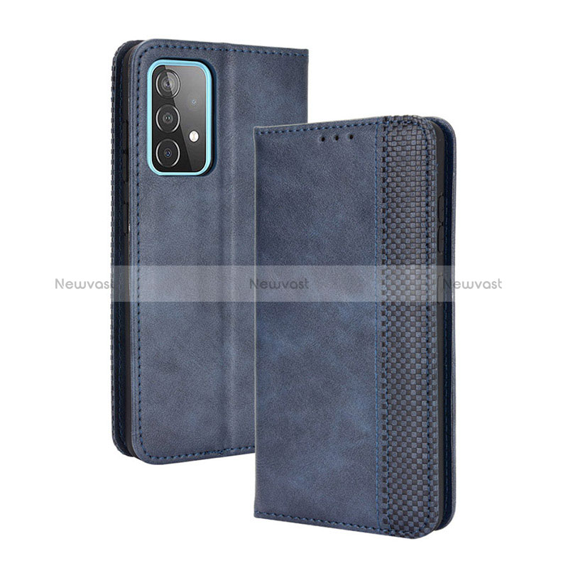 Leather Case Stands Flip Cover Holder BY4 for Samsung Galaxy A52 4G