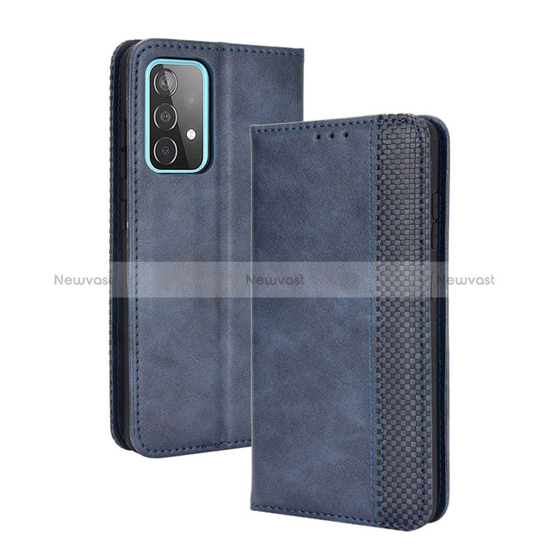 Leather Case Stands Flip Cover Holder BY4 for Samsung Galaxy A52 5G