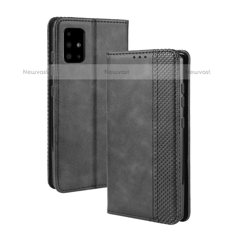 Leather Case Stands Flip Cover Holder BY4 for Samsung Galaxy A71 4G A715