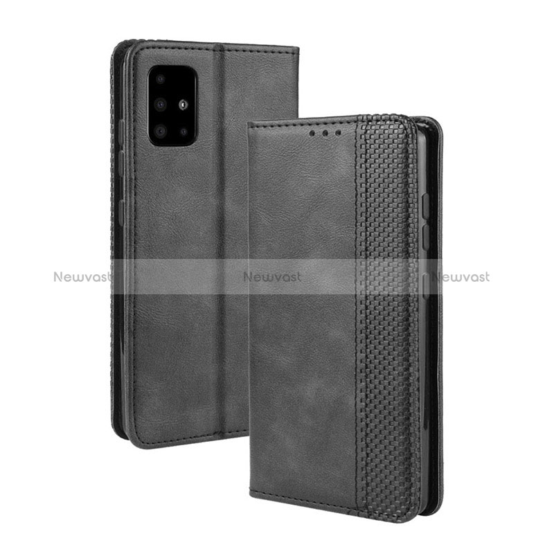 Leather Case Stands Flip Cover Holder BY4 for Samsung Galaxy A71 5G