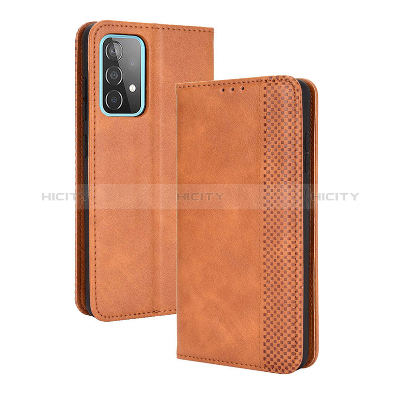 Leather Case Stands Flip Cover Holder BY4 for Samsung Galaxy A72 4G