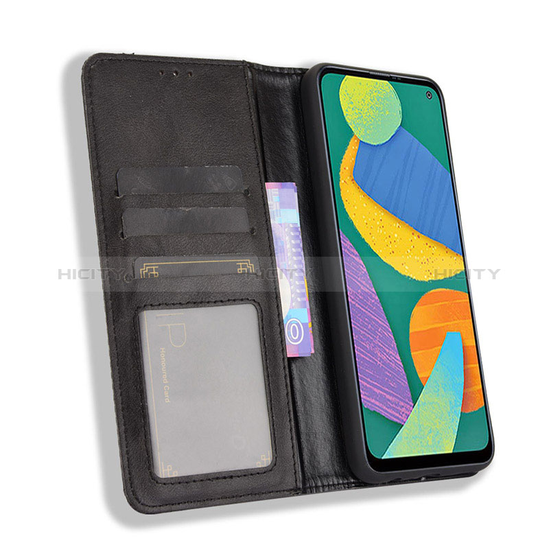 Leather Case Stands Flip Cover Holder BY4 for Samsung Galaxy F52 5G