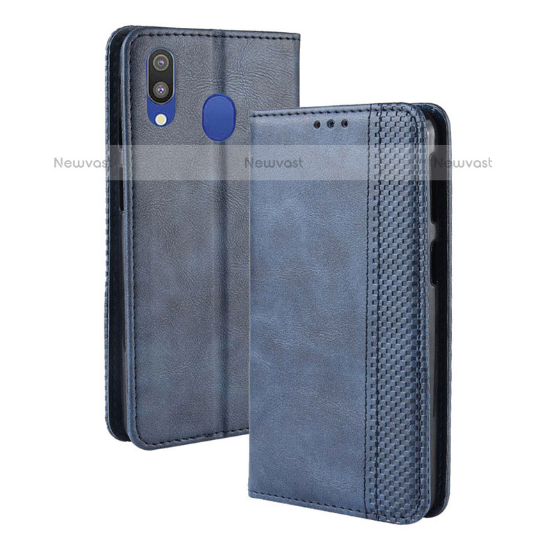 Leather Case Stands Flip Cover Holder BY4 for Samsung Galaxy M20