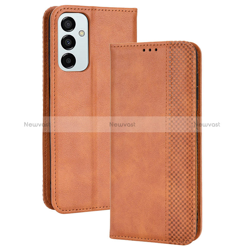 Leather Case Stands Flip Cover Holder BY4 for Samsung Galaxy M23 5G