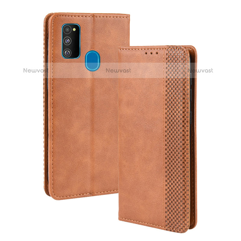 Leather Case Stands Flip Cover Holder BY4 for Samsung Galaxy M30s