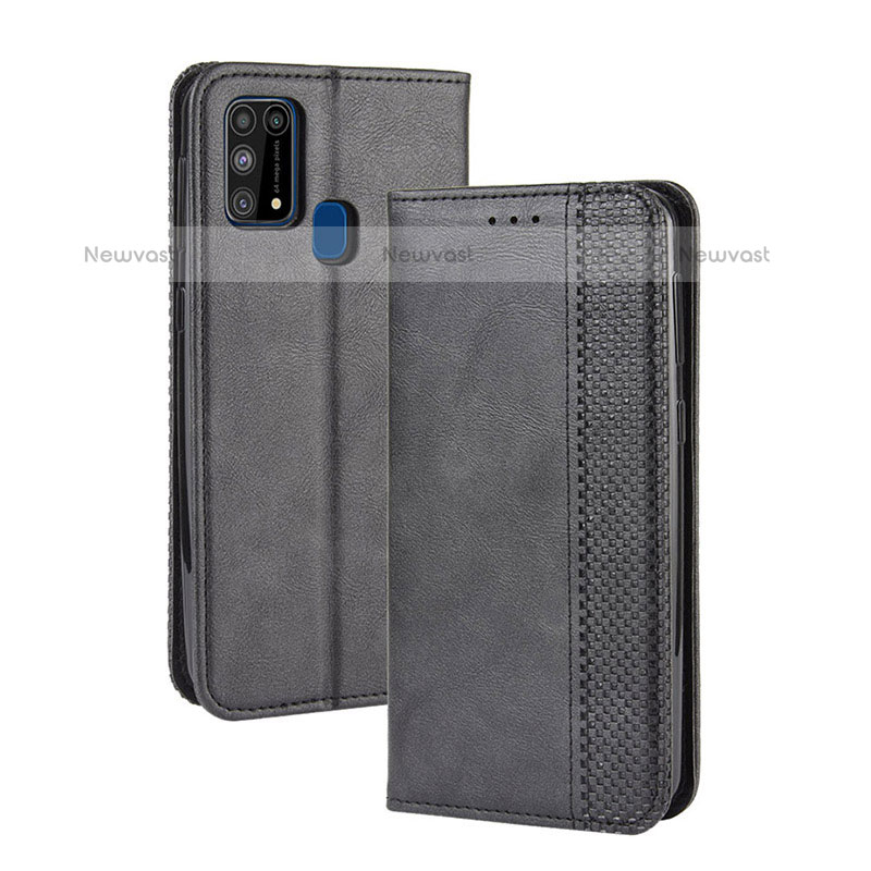 Leather Case Stands Flip Cover Holder BY4 for Samsung Galaxy M31 Prime Edition