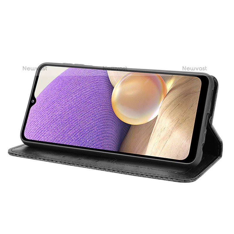 Leather Case Stands Flip Cover Holder BY4 for Samsung Galaxy M32 5G