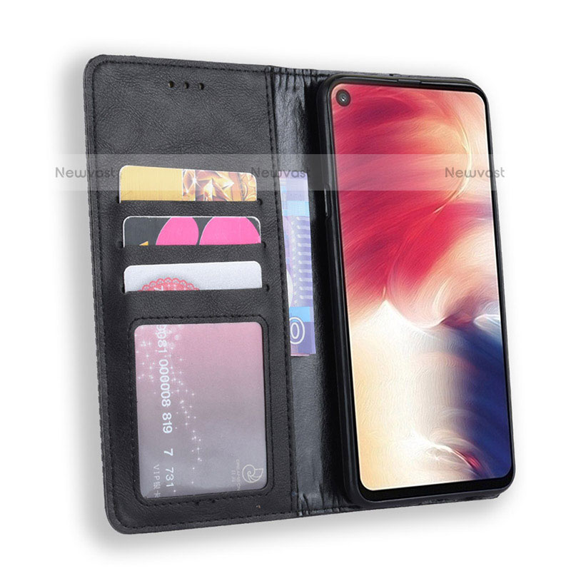 Leather Case Stands Flip Cover Holder BY4 for Samsung Galaxy M40