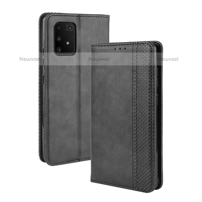 Leather Case Stands Flip Cover Holder BY4 for Samsung Galaxy M80S