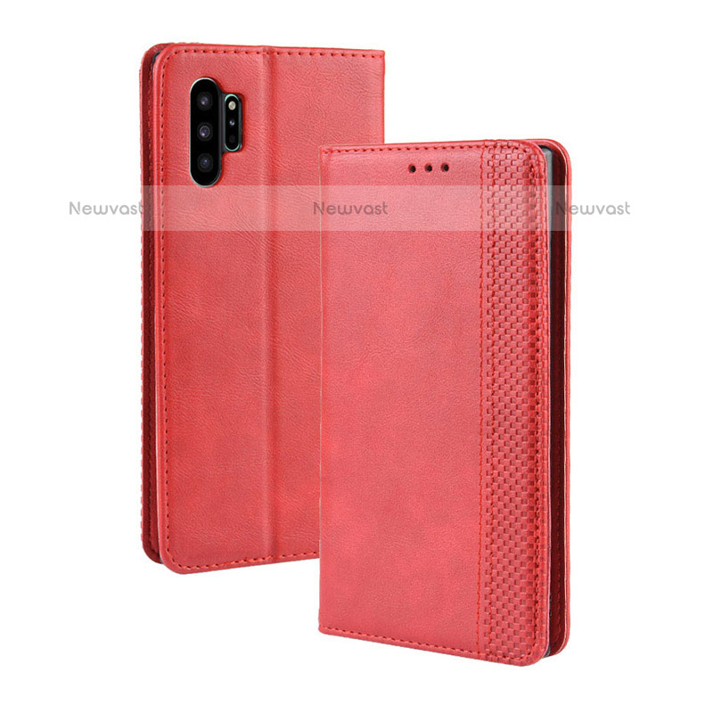 Leather Case Stands Flip Cover Holder BY4 for Samsung Galaxy Note 10 Plus 5G