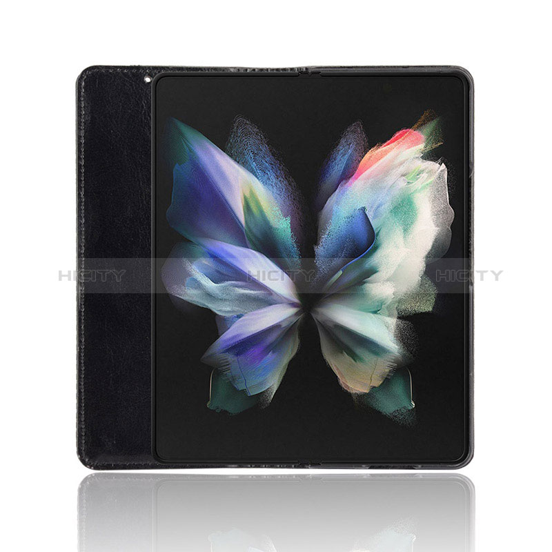 Leather Case Stands Flip Cover Holder BY4 for Samsung Galaxy Z Fold4 5G