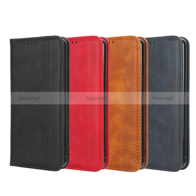 Leather Case Stands Flip Cover Holder BY4 for Sharp Aquos R8s Pro