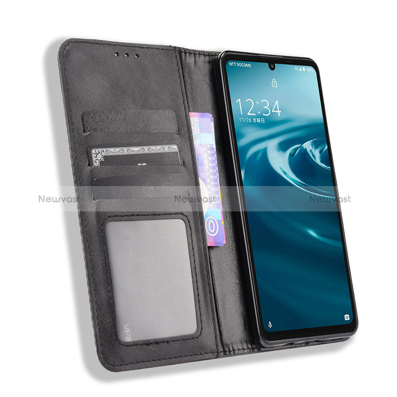 Leather Case Stands Flip Cover Holder BY4 for Sharp Aquos Sense6