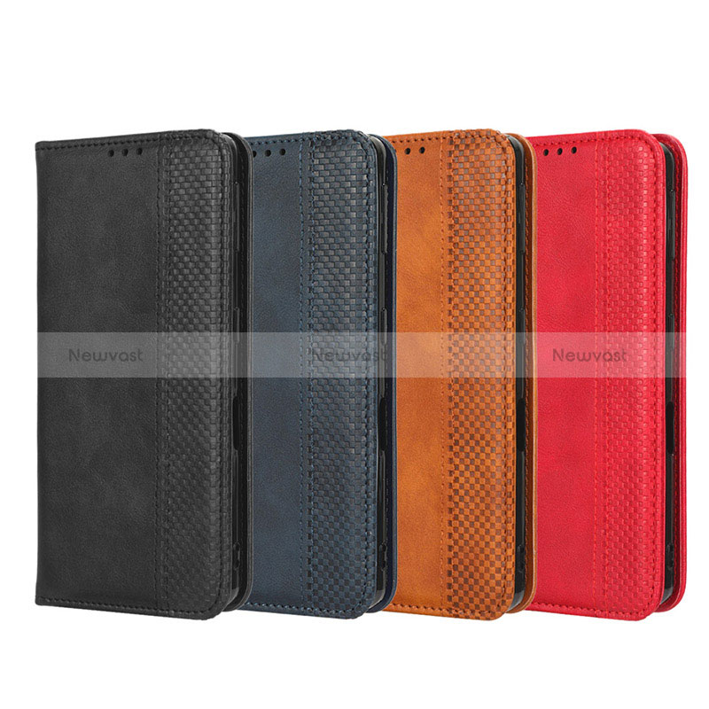 Leather Case Stands Flip Cover Holder BY4 for Sharp Aquos Sense7