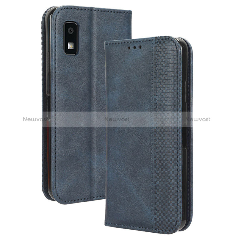 Leather Case Stands Flip Cover Holder BY4 for Sharp Aquos wish3